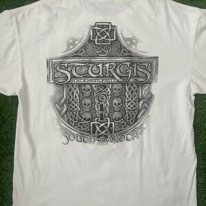 2011 Sturgis Black Hills Rally Skull T shirt Size XL